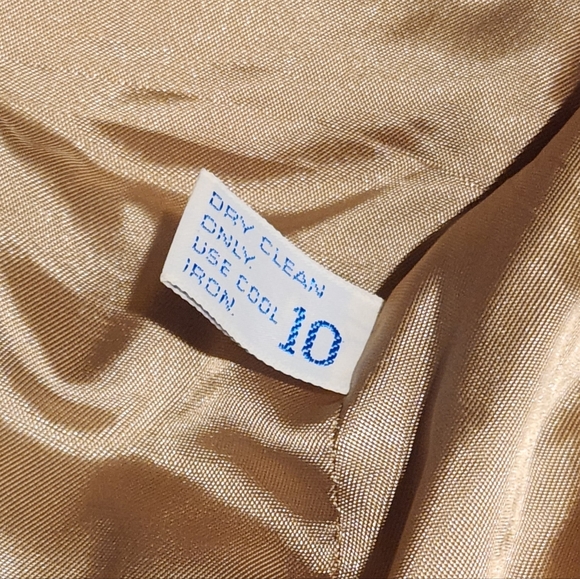 Vintage Camel Hair Tan Structured Blazer Oversized Womens S Quiet Luxury Neutral - Picture 5 of 11